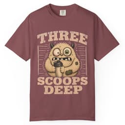 Three Scoops Deep t-shirt in Black, thumbnail 9