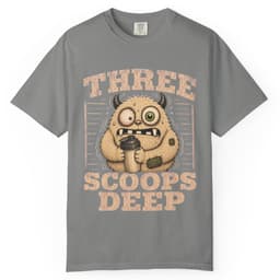 Three Scoops Deep t-shirt in Black, thumbnail 7