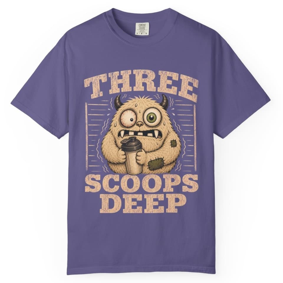 Three Scoops Deep t-shirt in Black, photo 6