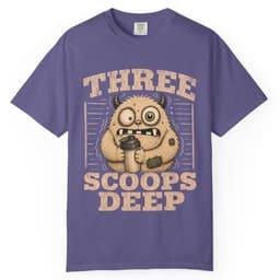 Three Scoops Deep t-shirt in Black, thumbnail 6