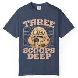 Three Scoops Deep t-shirt in Black, thumbnail 2