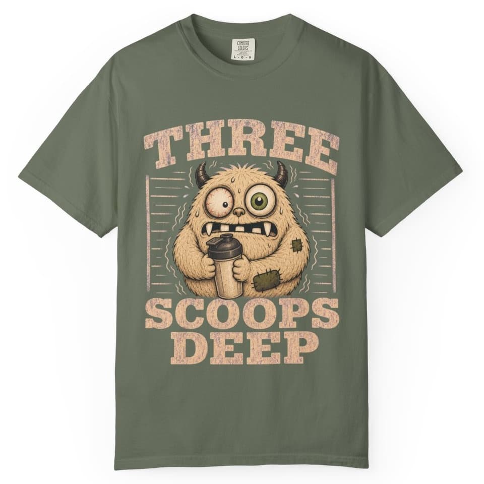 Three Scoops Deep t-shirt in Black, photo 5