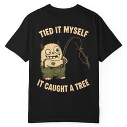 Tied It Myself Fly Fishing Shirt t-shirt in Espresso, thumbnail 3