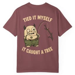 Tied It Myself Fly Fishing Shirt t-shirt in Espresso, thumbnail 19