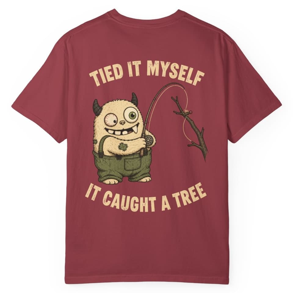 Tied It Myself Fly Fishing Shirt t-shirt in Espresso, photo 11