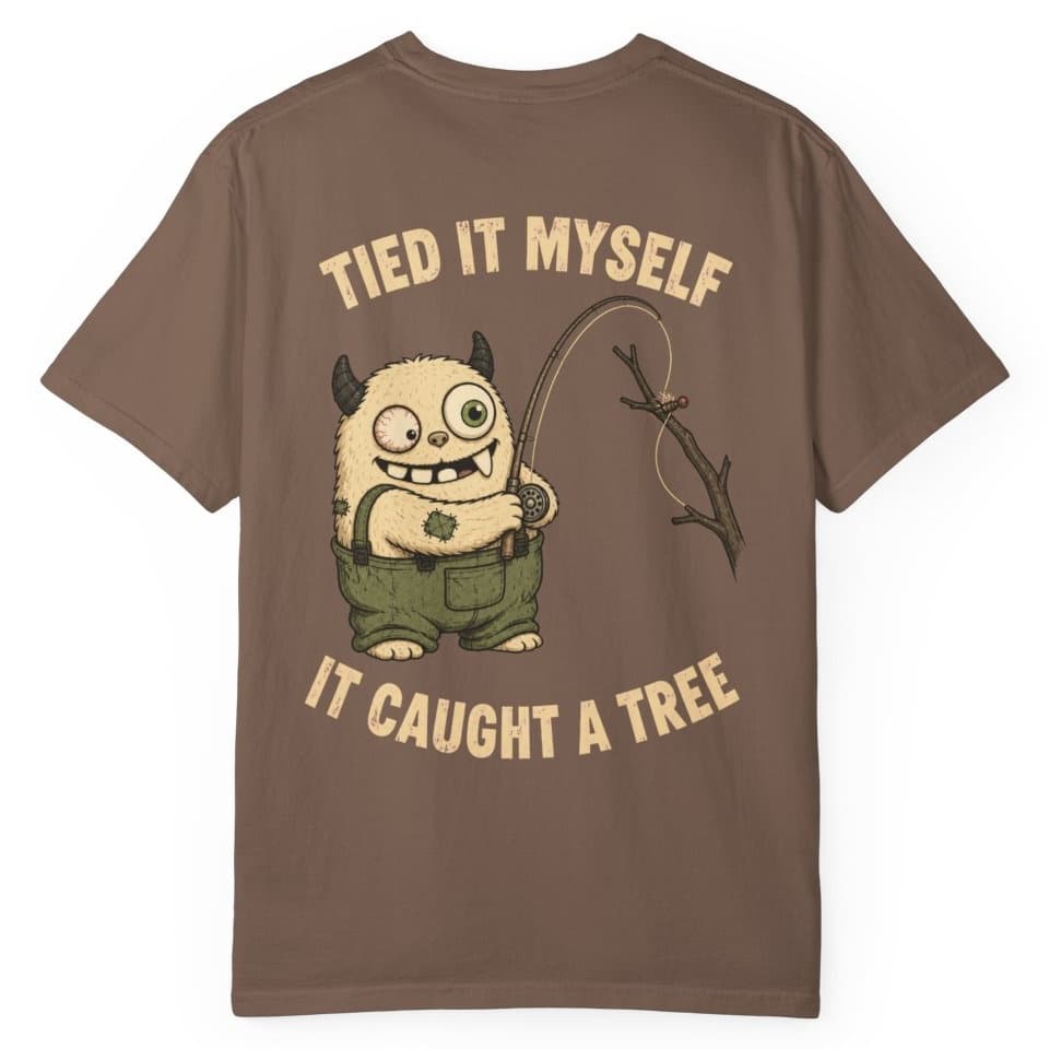 Tied It Myself Fly Fishing Shirt t-shirt in Espresso, photo 1