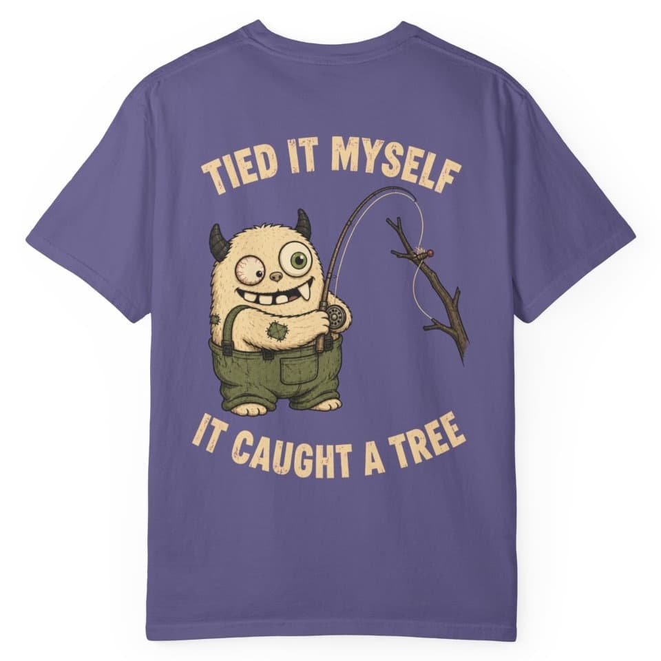 Tied It Myself Fly Fishing Shirt t-shirt in Espresso, photo 13
