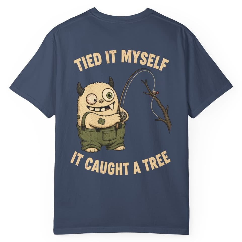 Tied It Myself Fly Fishing Shirt t-shirt in Espresso, photo 5