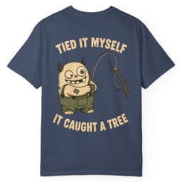 Tied It Myself Fly Fishing Shirt t-shirt in Espresso, thumbnail 5