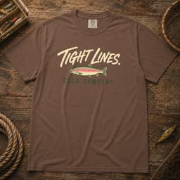 Tight Lines. Good Company. t-shirt in Blue Jean, thumbnail 4