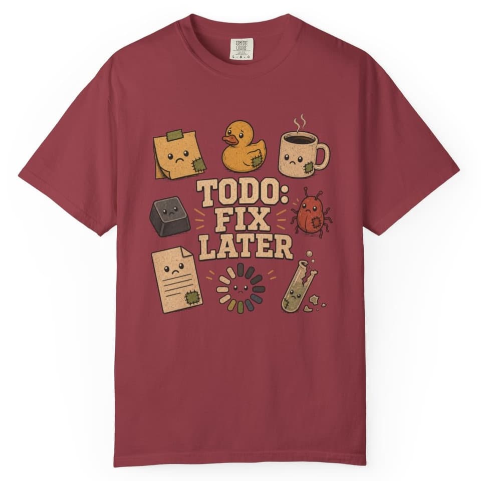 Future Me Problem t-shirt in Chili, photo 1
