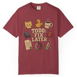 Future Me Problem t-shirt in Chili, thumbnail 1
