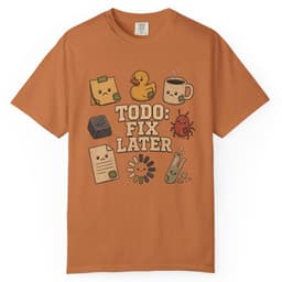 Future Me Problem t-shirt in Chili, thumbnail 11
