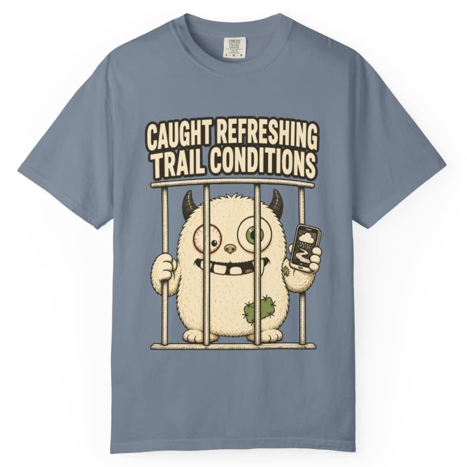 Trail Conditions Repeat Offender Tee t-shirt in Grape, photo 9