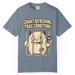 Trail Conditions Repeat Offender Tee t-shirt in Grape, thumbnail 9