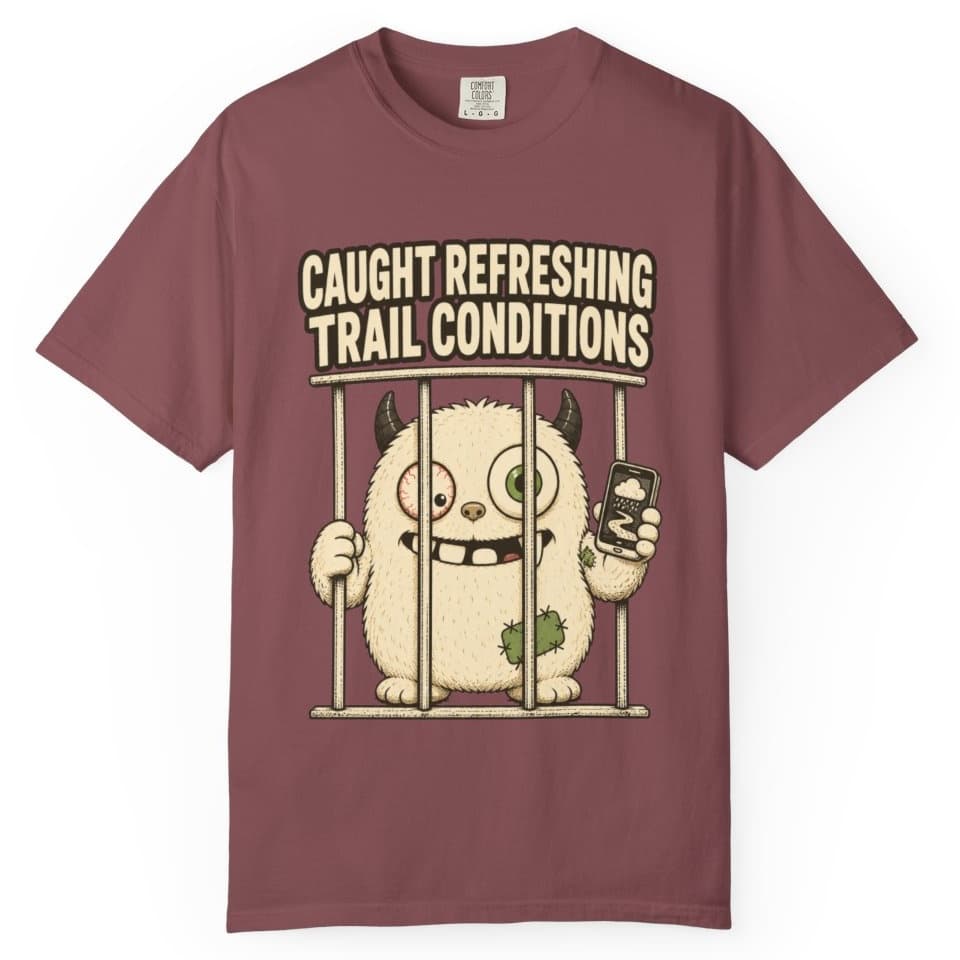 Trail Conditions Repeat Offender Tee t-shirt in Grape, photo 10