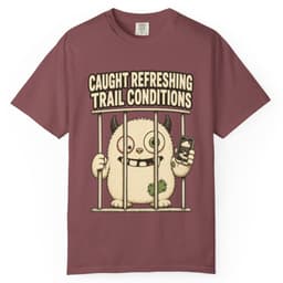 Trail Conditions Repeat Offender Tee t-shirt in Grape, thumbnail 10