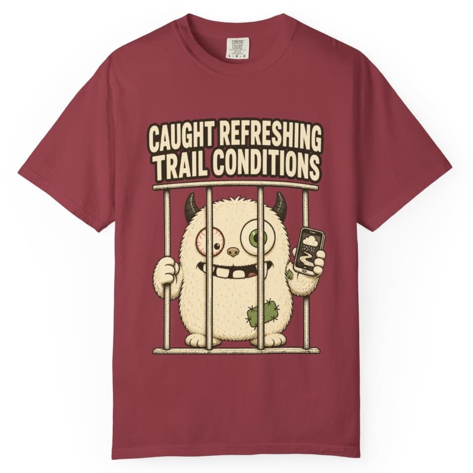 Trail Conditions Repeat Offender Tee t-shirt in Grape, photo 7