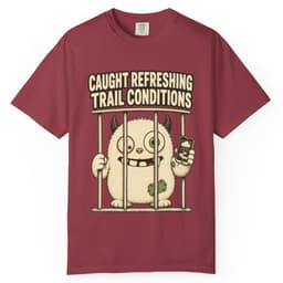 Trail Conditions Repeat Offender Tee t-shirt in Grape, thumbnail 7