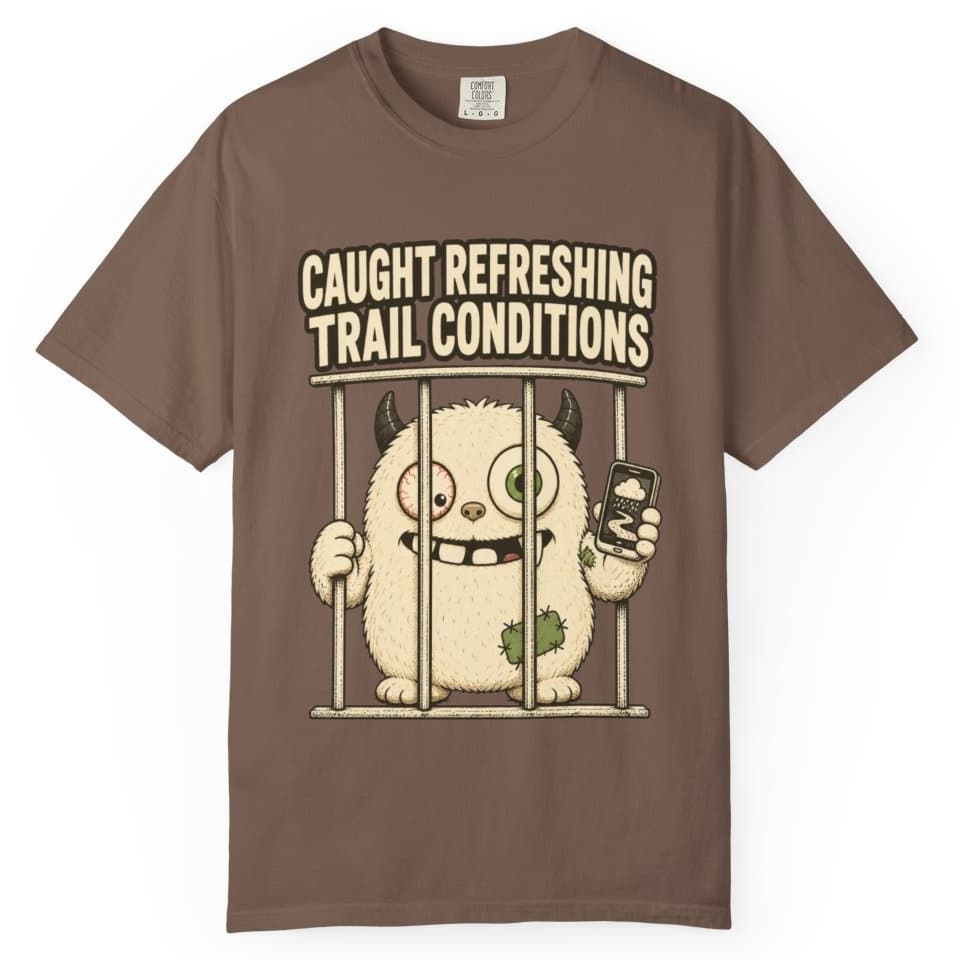 Trail Conditions Repeat Offender Tee t-shirt in Grape, photo 4
