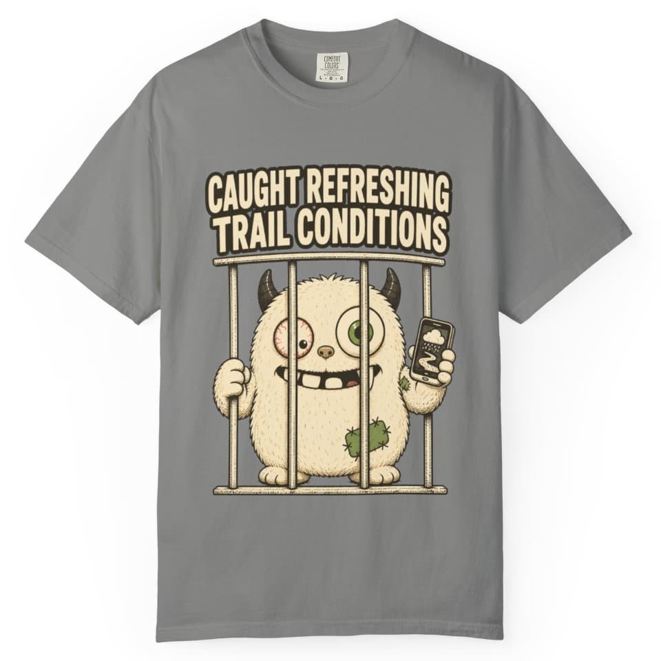 Trail Conditions Repeat Offender Tee t-shirt in Grape, photo 8