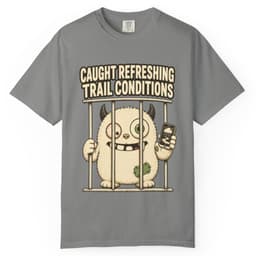 Trail Conditions Repeat Offender Tee t-shirt in Grape, thumbnail 8