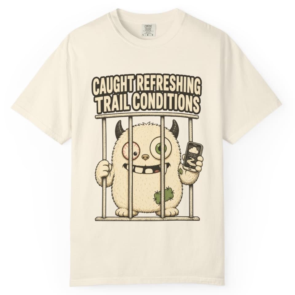 Trail Conditions Repeat Offender Tee t-shirt in Grape, photo 11