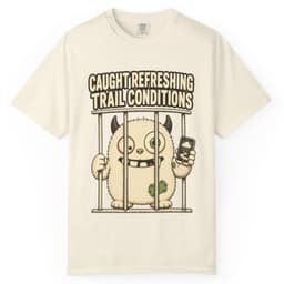 Trail Conditions Repeat Offender Tee t-shirt in Grape, thumbnail 11