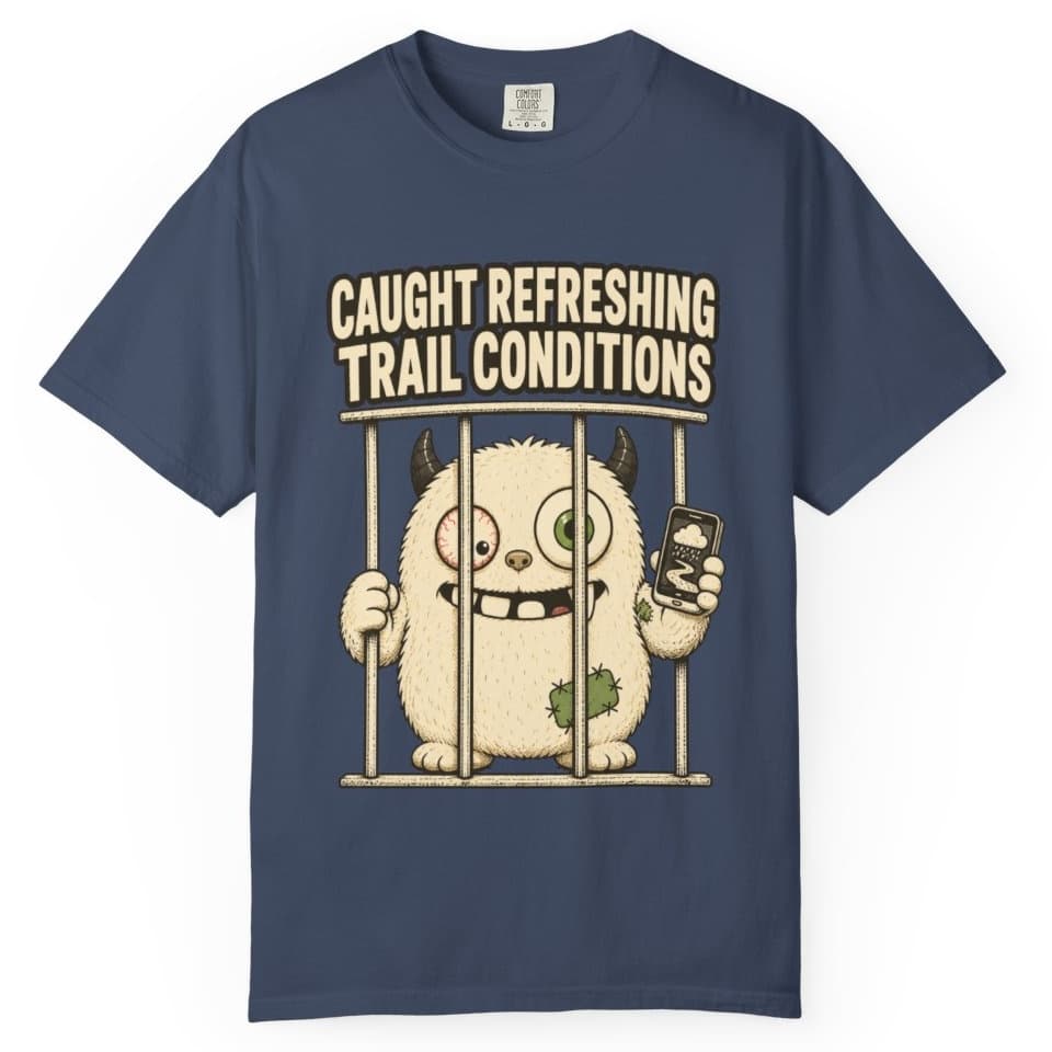 Trail Conditions Repeat Offender Tee t-shirt in Grape, photo 3