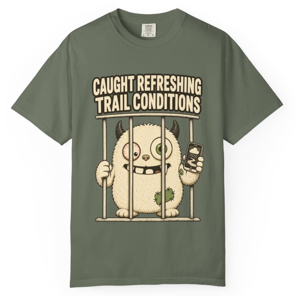 Trail Conditions Repeat Offender Tee t-shirt in Grape, photo 6