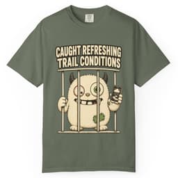 Trail Conditions Repeat Offender Tee t-shirt in Grape, thumbnail 6