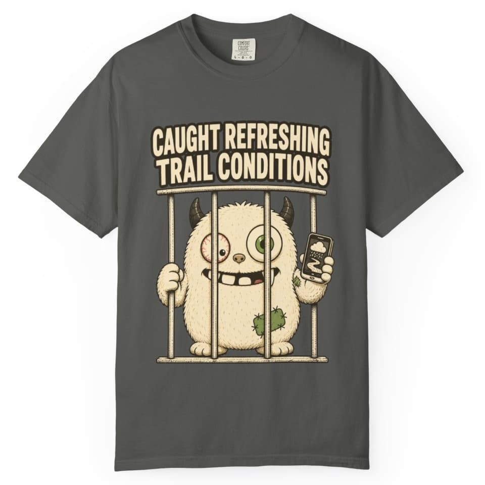 Trail Conditions Repeat Offender Tee t-shirt in Grape, photo 5