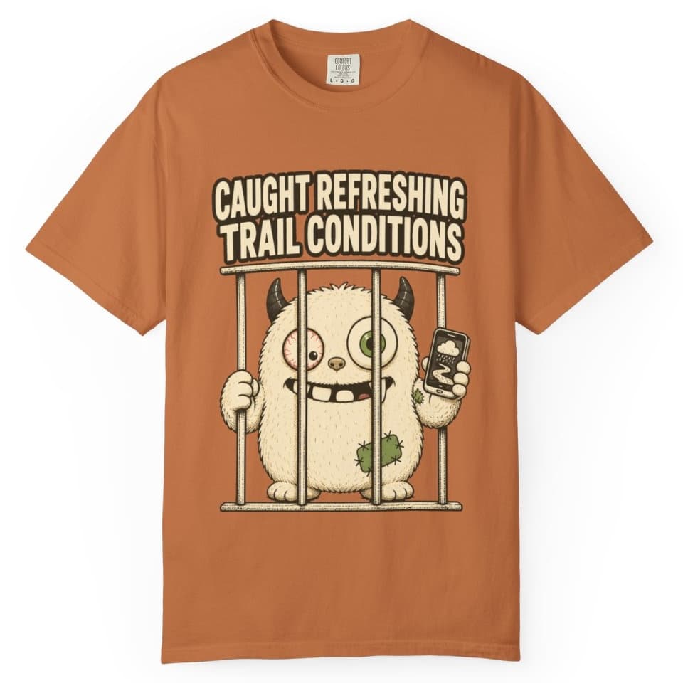 Trail Conditions Repeat Offender Tee t-shirt in Grape, photo 12