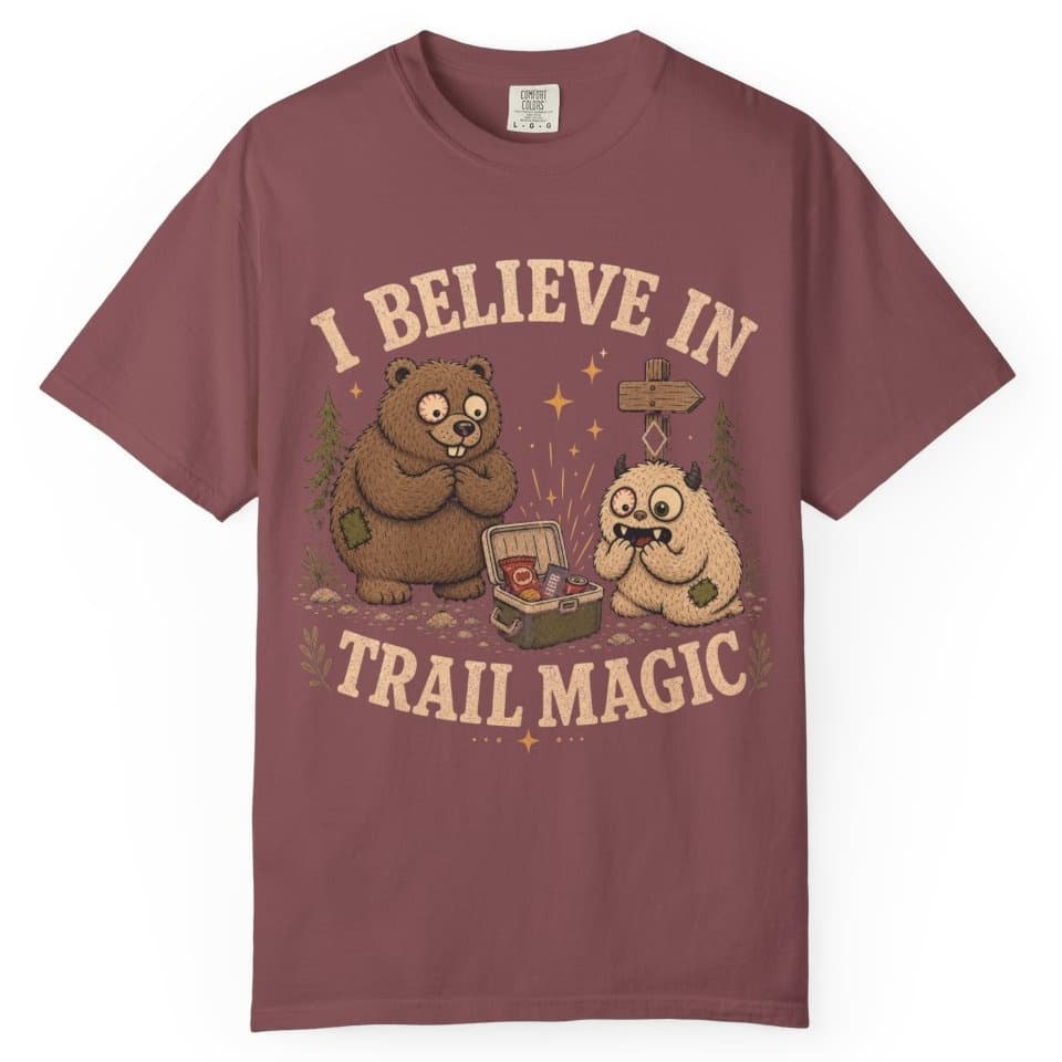 Trail Magic Believer t-shirt in Brick, photo 1