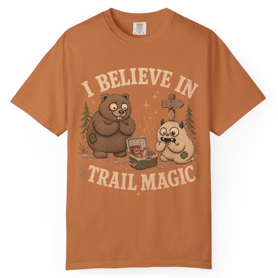 Trail Magic Believer t-shirt in Brick, photo 10