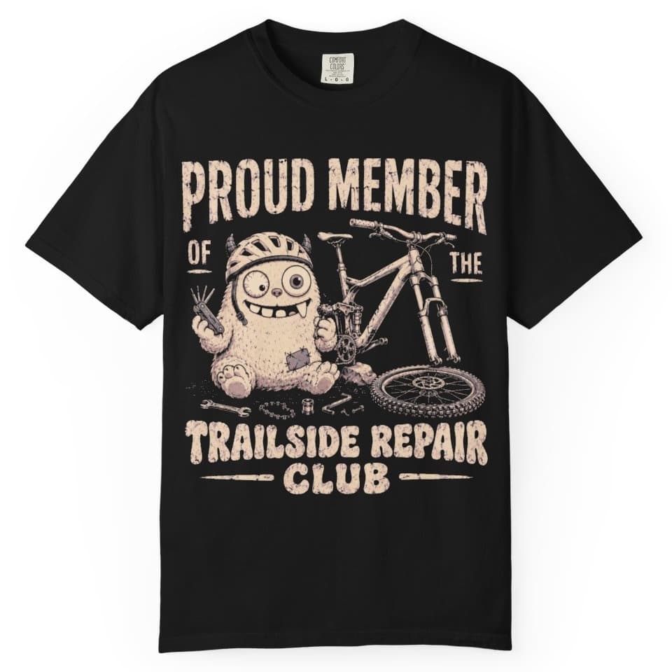 Trailside Repair Club t-shirt in Espresso, photo 2