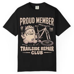 Trailside Repair Club t-shirt in Espresso, thumbnail 2
