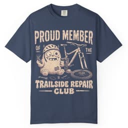 Trailside Repair Club t-shirt in Espresso, thumbnail 3