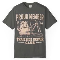 Trailside Repair Club t-shirt in Espresso, thumbnail 4