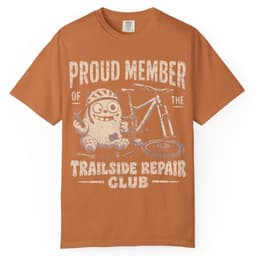 Trailside Repair Club t-shirt in Espresso, thumbnail 9