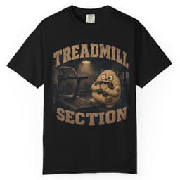 Treadmill Section t-shirt in Granite, thumbnail 2