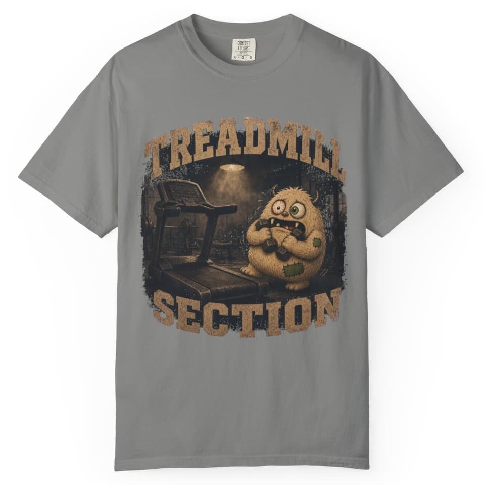 Treadmill Section t-shirt in Granite, photo 1