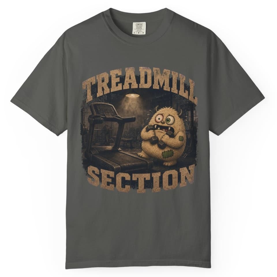 Treadmill Section t-shirt in Granite, photo 5