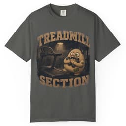Treadmill Section t-shirt in Granite, thumbnail 5