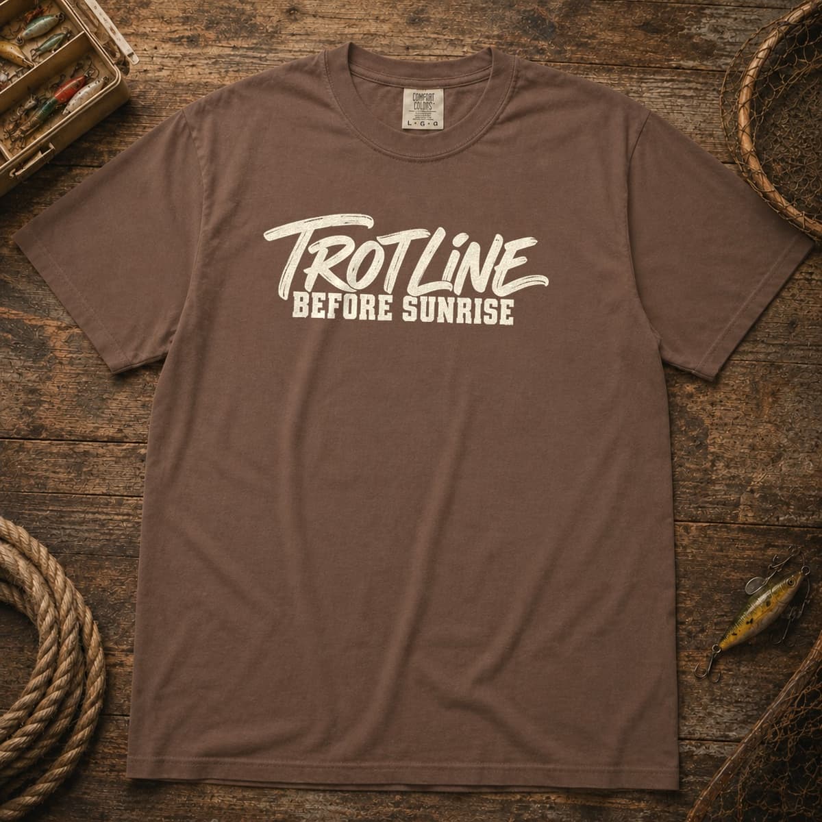 Trotline Before Sunrise t-shirt in Espresso, photo 1