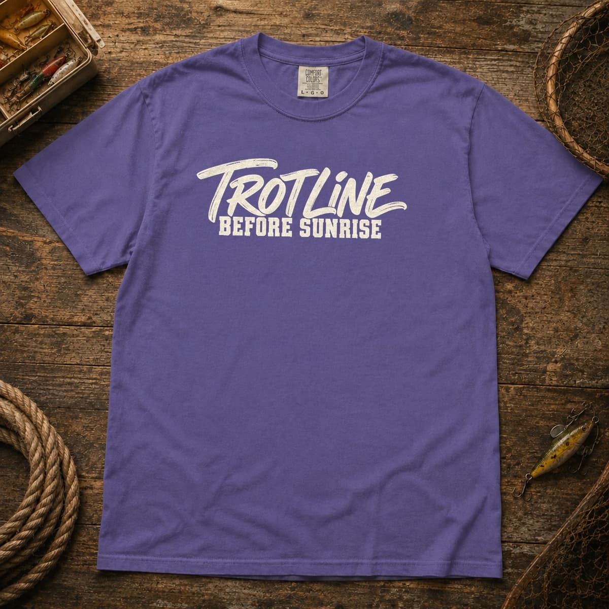 Trotline Before Sunrise t-shirt in Espresso, photo 4