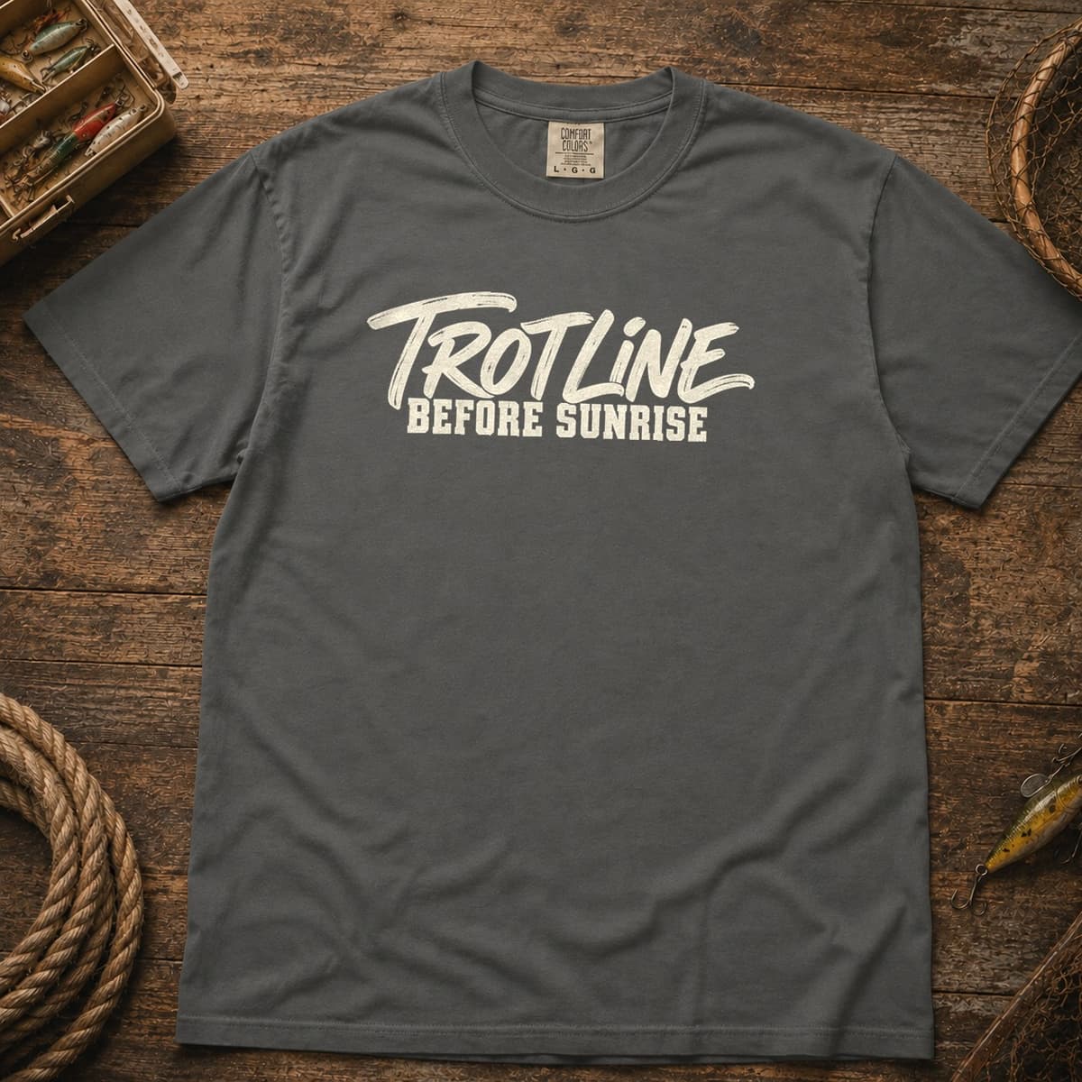 Trotline Before Sunrise t-shirt in Espresso, photo 11