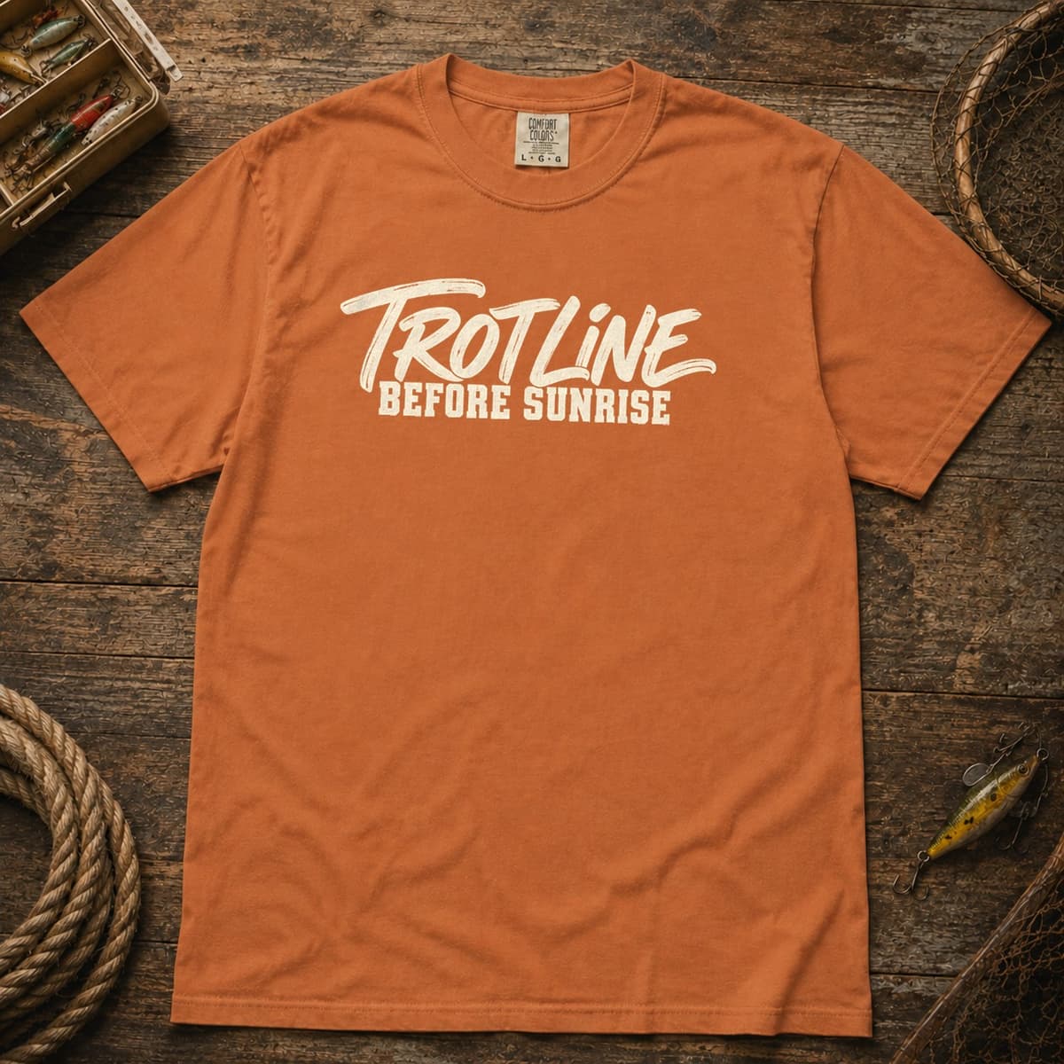 Trotline Before Sunrise t-shirt in Espresso, photo 5