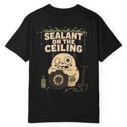 Tubeless Dept Sealant Incident Tee t-shirt in Black, thumbnail 1