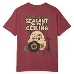 Tubeless Dept Sealant Incident Tee t-shirt in Black, thumbnail 11